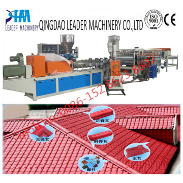 1050mm tipo español / Europa tipo UPVC Roofing Tiles Machine